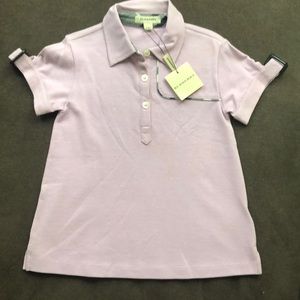 Authentic Burberry girls polo size 4-6 with tags.